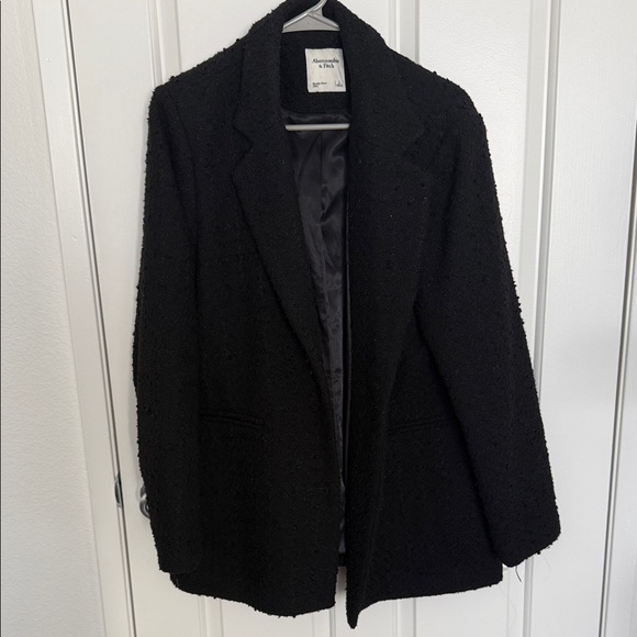 Abercrombie & Fitch Jackets & Blazers - Abercrombie & Fitch black textured tweed blazer